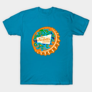 Vintage Nesbitt's Psychedelic Orange Soda Bottlecap T-Shirt